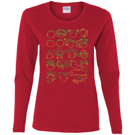 T-Shirts Red / S RUGRAT HEADS Women's Long Sleeve T-Shirt