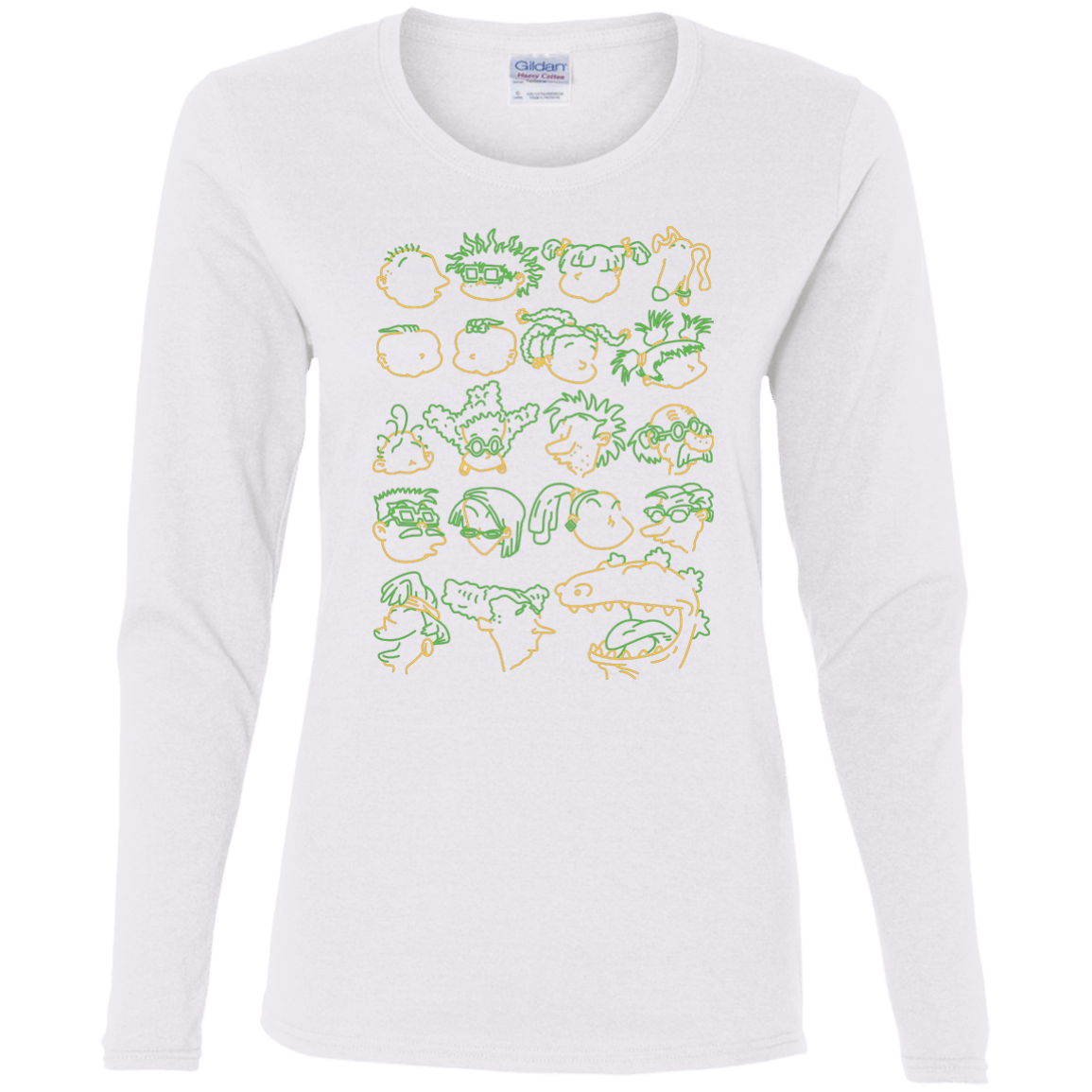 T-Shirts White / S RUGRAT HEADS Women's Long Sleeve T-Shirt