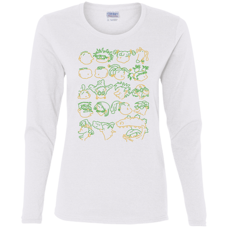 T-Shirts White / S RUGRAT HEADS Women's Long Sleeve T-Shirt