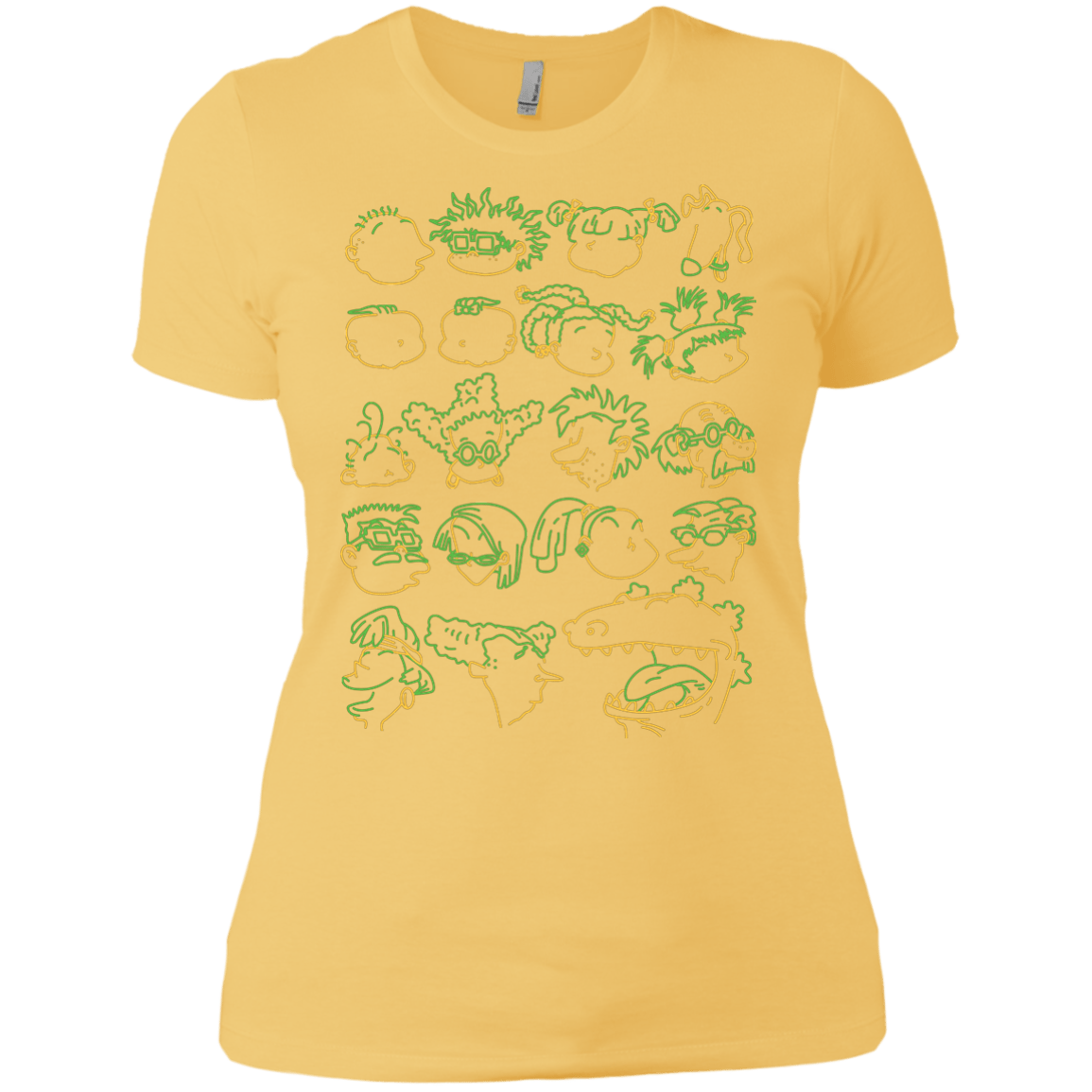 T-Shirts Banana Cream/ / X-Small RUGRAT HEADS Women's Premium T-Shirt