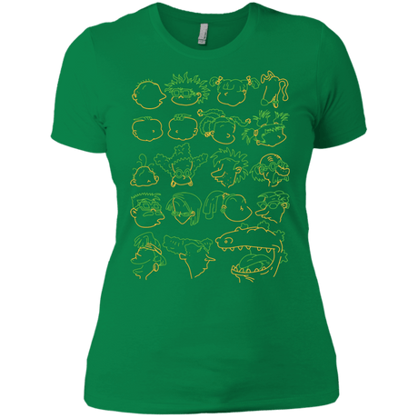 T-Shirts Kelly Green / X-Small RUGRAT HEADS Women's Premium T-Shirt