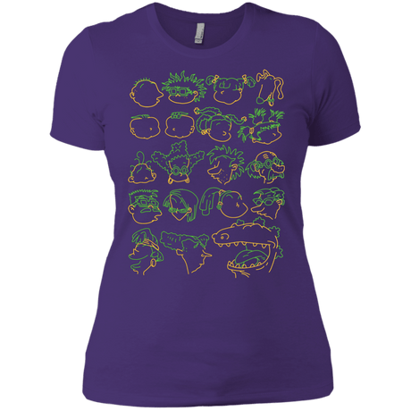 T-Shirts Purple Rush/ / X-Small RUGRAT HEADS Women's Premium T-Shirt