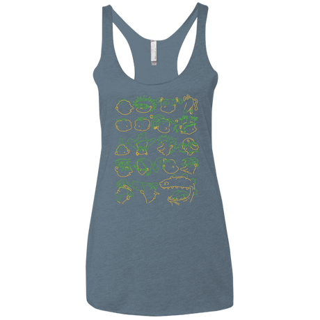 T-Shirts Indigo / X-Small RUGRAT HEADS Women's Triblend Racerback Tank