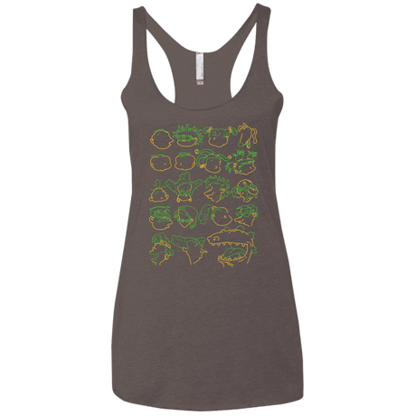 T-Shirts Macchiato / X-Small RUGRAT HEADS Women's Triblend Racerback Tank