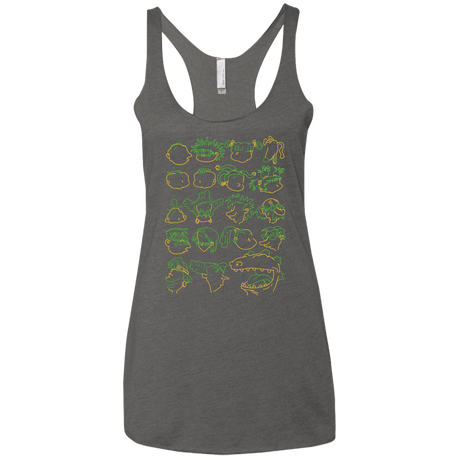 T-Shirts Premium Heather / X-Small RUGRAT HEADS Women's Triblend Racerback Tank
