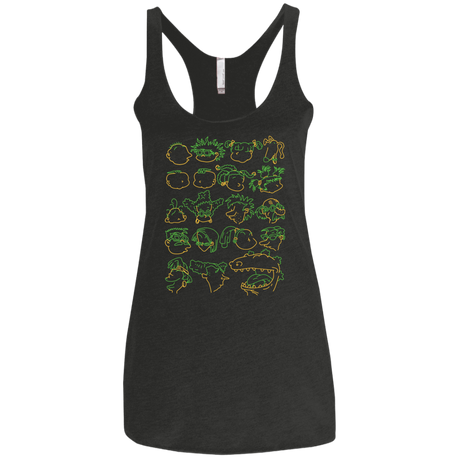 T-Shirts Vintage Black / X-Small RUGRAT HEADS Women's Triblend Racerback Tank