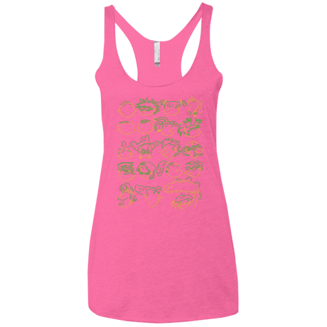 T-Shirts Vintage Pink / X-Small RUGRAT HEADS Women's Triblend Racerback Tank