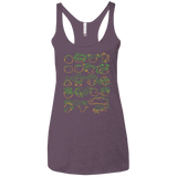 T-Shirts Vintage Purple / X-Small RUGRAT HEADS Women's Triblend Racerback Tank