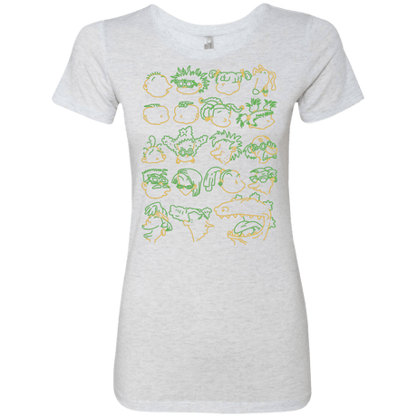T-Shirts Heather White / S RUGRAT HEADS Women's Triblend T-Shirt