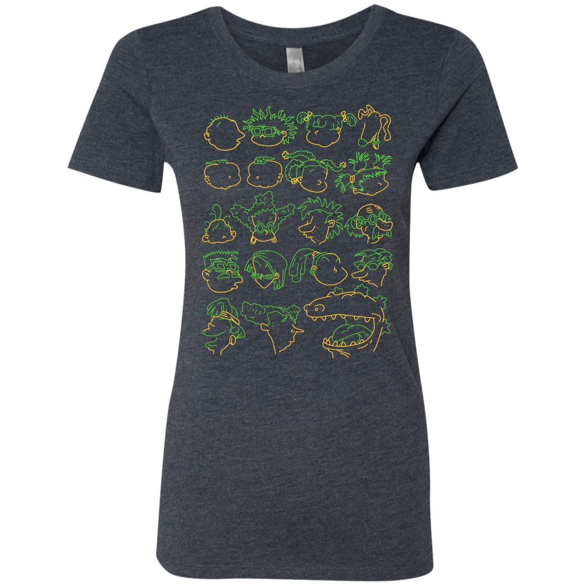 T-Shirts Vintage Navy / S RUGRAT HEADS Women's Triblend T-Shirt