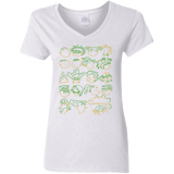 T-Shirts White / S RUGRAT HEADS Women's V-Neck T-Shirt