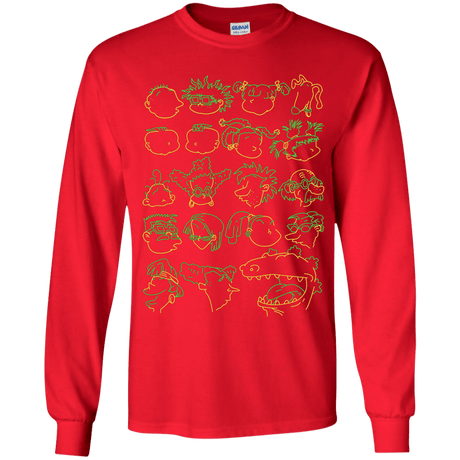 T-Shirts Red / YS RUGRAT HEADS Youth Long Sleeve T-Shirt