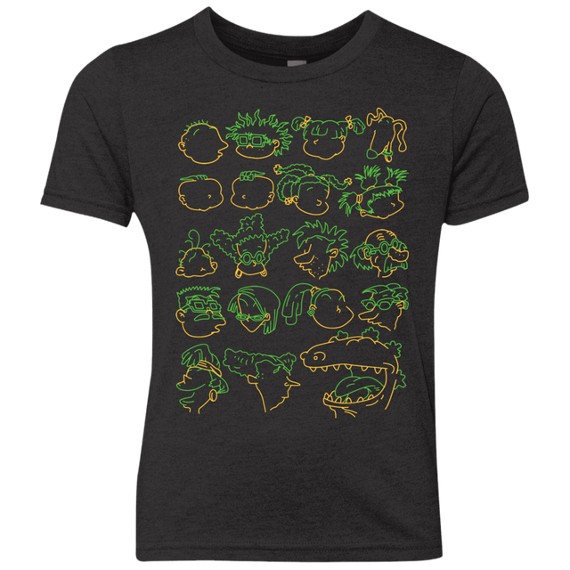T-Shirts Vintage Black / YXS RUGRAT HEADS Youth Triblend T-Shirt