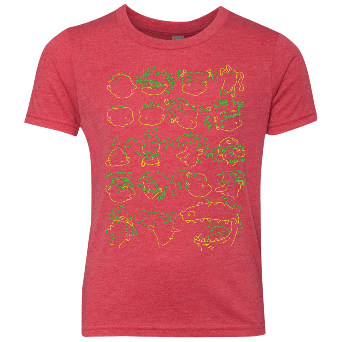 T-Shirts Vintage Red / YXS RUGRAT HEADS Youth Triblend T-Shirt