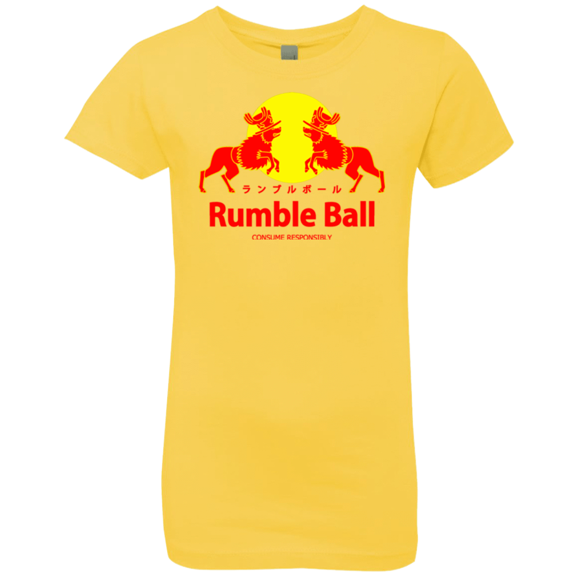 T-Shirts Vibrant Yellow / YXS Rumble Ball Girls Premium T-Shirt