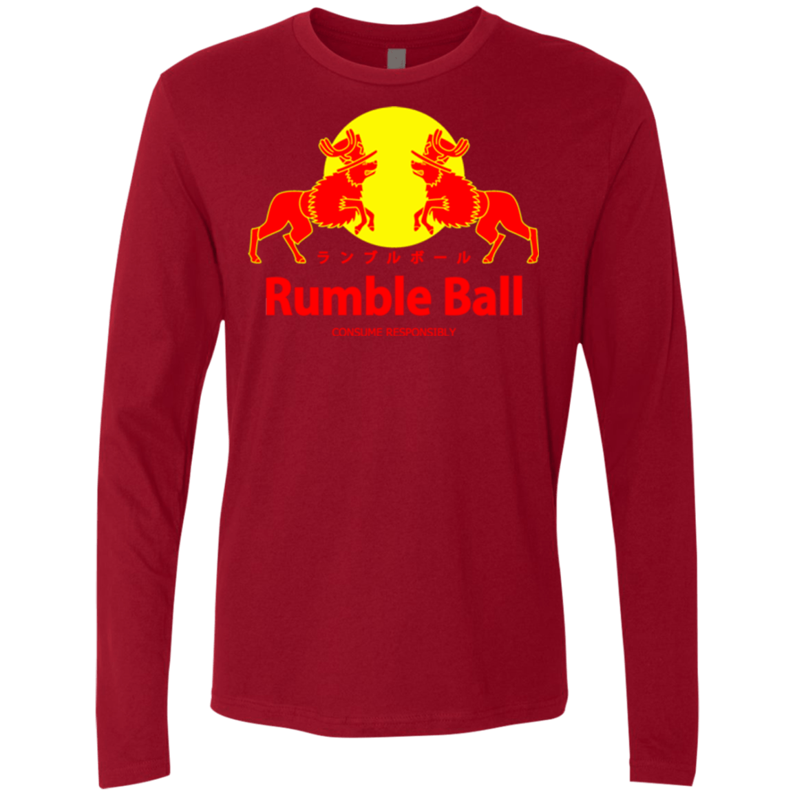 T-Shirts Cardinal / Small Rumble Ball Men's Premium Long Sleeve