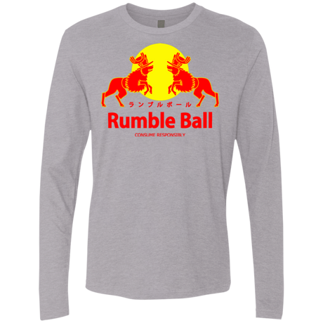 T-Shirts Heather Grey / Small Rumble Ball Men's Premium Long Sleeve