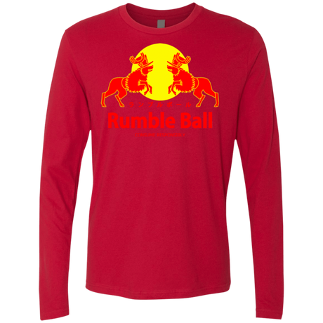 T-Shirts Red / Small Rumble Ball Men's Premium Long Sleeve