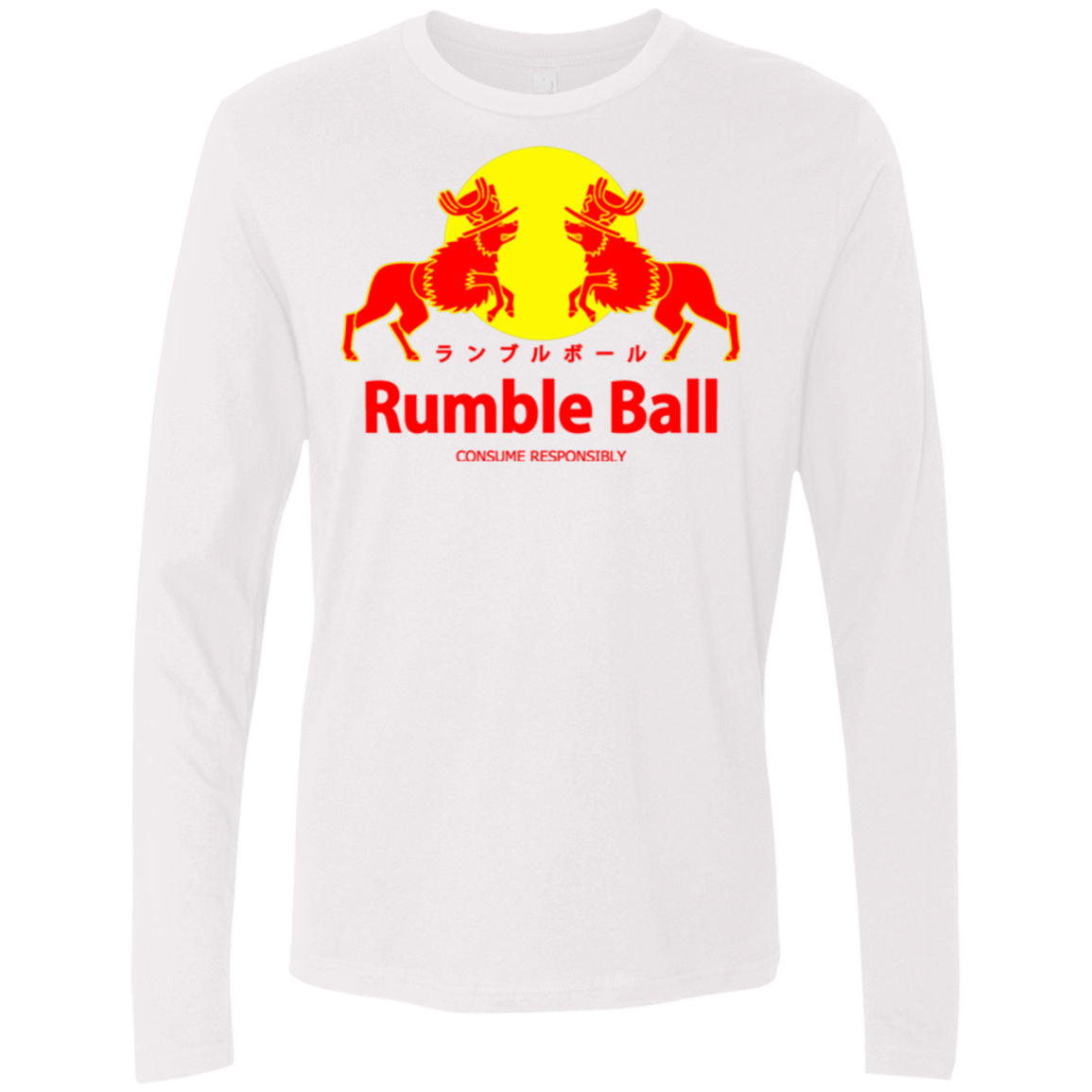 T-Shirts White / Small Rumble Ball Men's Premium Long Sleeve