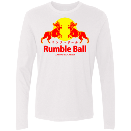 T-Shirts White / Small Rumble Ball Men's Premium Long Sleeve