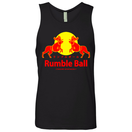 T-Shirts Black / Small Rumble Ball Men's Premium Tank Top