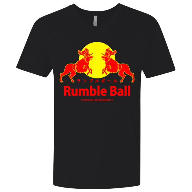 T-Shirts Black / X-Small Rumble Ball Men's Premium V-Neck