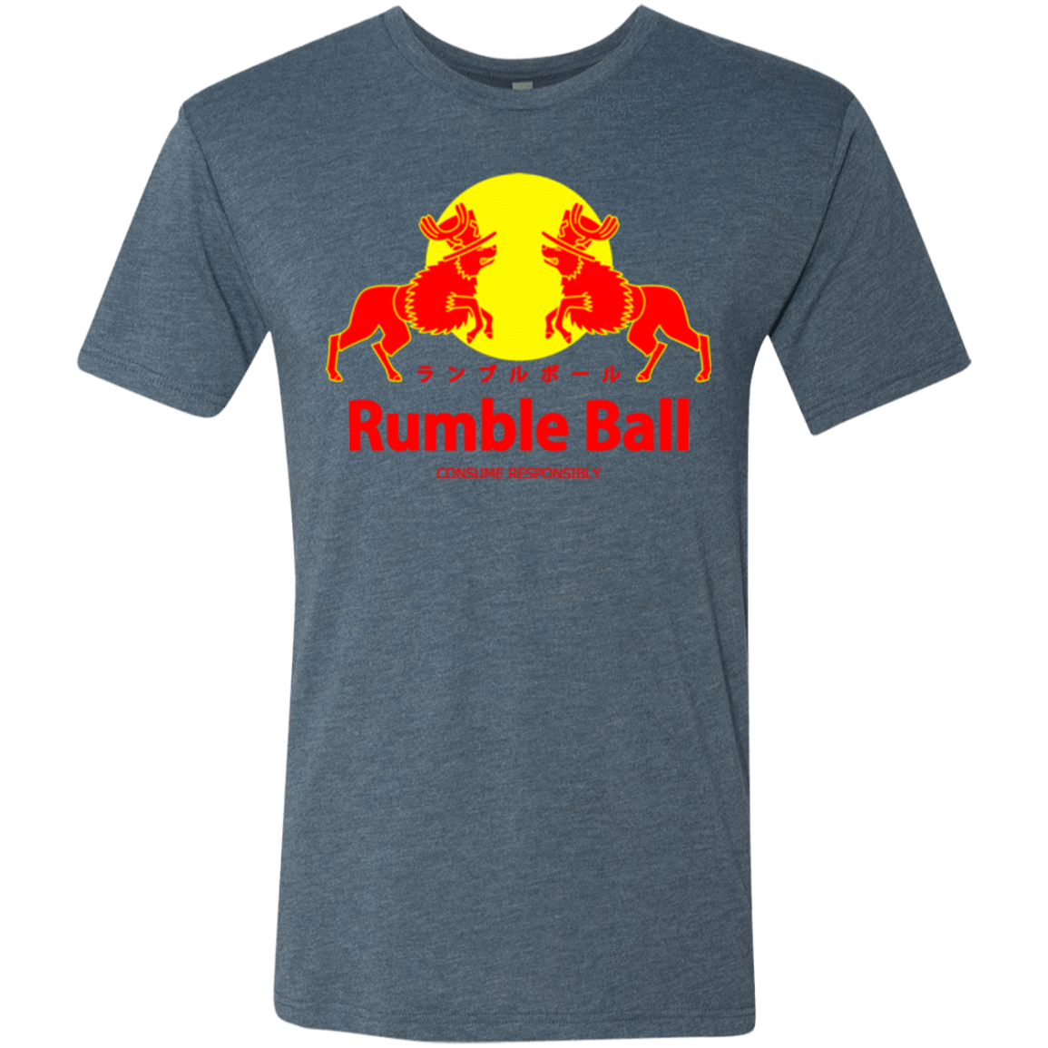 T-Shirts Indigo / Small Rumble Ball Men's Triblend T-Shirt