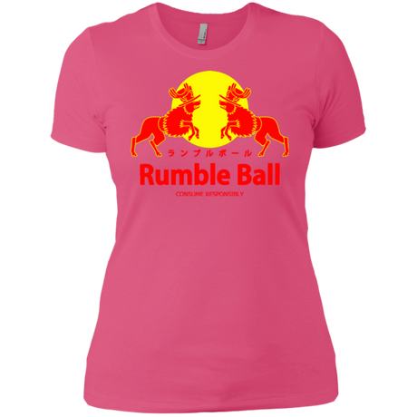 T-Shirts Hot Pink / X-Small Rumble Ball Women's Premium T-Shirt