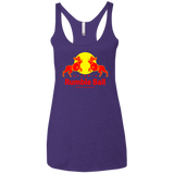 T-Shirts Purple / X-Small Rumble Ball Women's Triblend Racerback Tank
