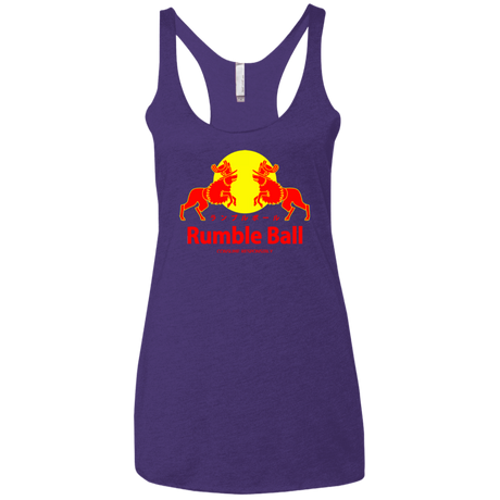 T-Shirts Purple / X-Small Rumble Ball Women's Triblend Racerback Tank