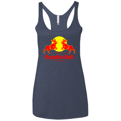 T-Shirts Vintage Navy / X-Small Rumble Ball Women's Triblend Racerback Tank
