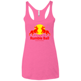 T-Shirts Vintage Pink / X-Small Rumble Ball Women's Triblend Racerback Tank