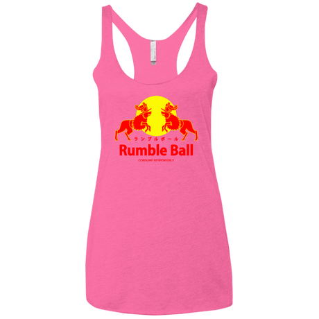 T-Shirts Vintage Pink / X-Small Rumble Ball Women's Triblend Racerback Tank