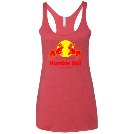 T-Shirts Vintage Red / X-Small Rumble Ball Women's Triblend Racerback Tank