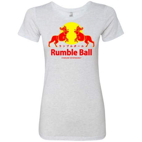 T-Shirts Heather White / Small Rumble Ball Women's Triblend T-Shirt