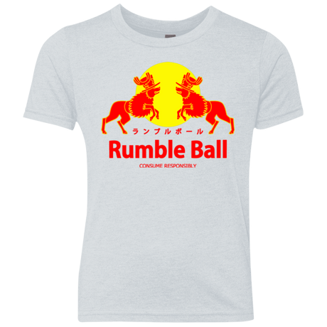 T-Shirts Heather White / YXS Rumble Ball Youth Triblend T-Shirt