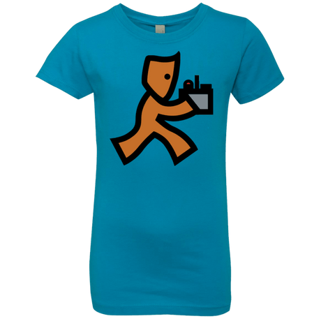 T-Shirts Turquoise / YXS RUN Girls Premium T-Shirt