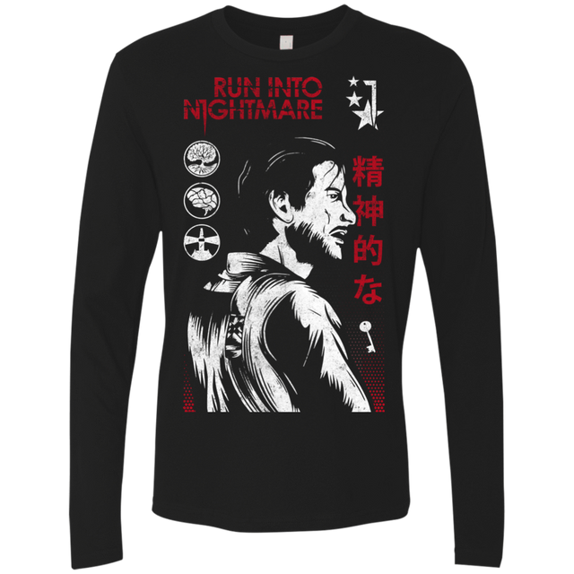 T-Shirts Black / S Run Into Nightmare Men's Premium Long Sleeve