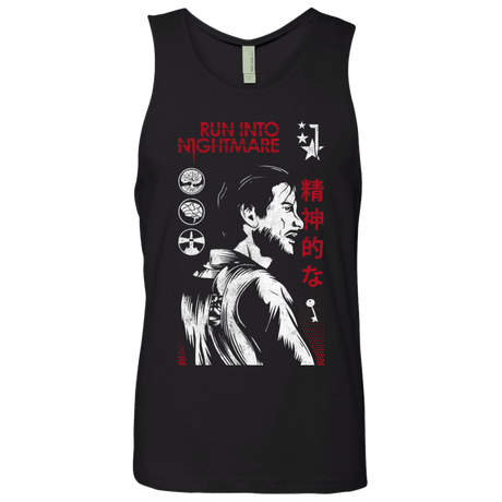 T-Shirts Black / S Run Into Nightmare Men's Premium Tank Top