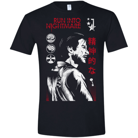 T-Shirts Black / X-Small Run Into Nightmare Men's Semi-Fitted Softstyle