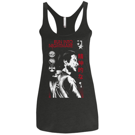 T-Shirts Vintage Black / X-Small Run Into Nightmare Women's Triblend Racerback Tank
