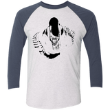 T-Shirts Heather White/Indigo / X-Small Run Men's Triblend 3/4 Sleeve