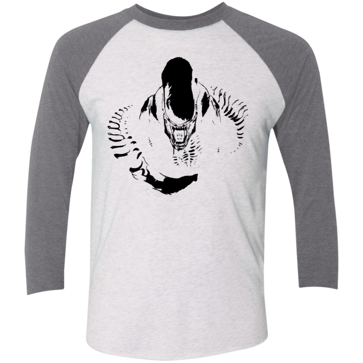 T-Shirts Heather White/Premium Heather / X-Small Run Men's Triblend 3/4 Sleeve