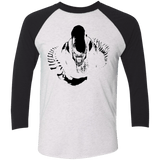 T-Shirts Heather White/Vintage Black / X-Small Run Men's Triblend 3/4 Sleeve