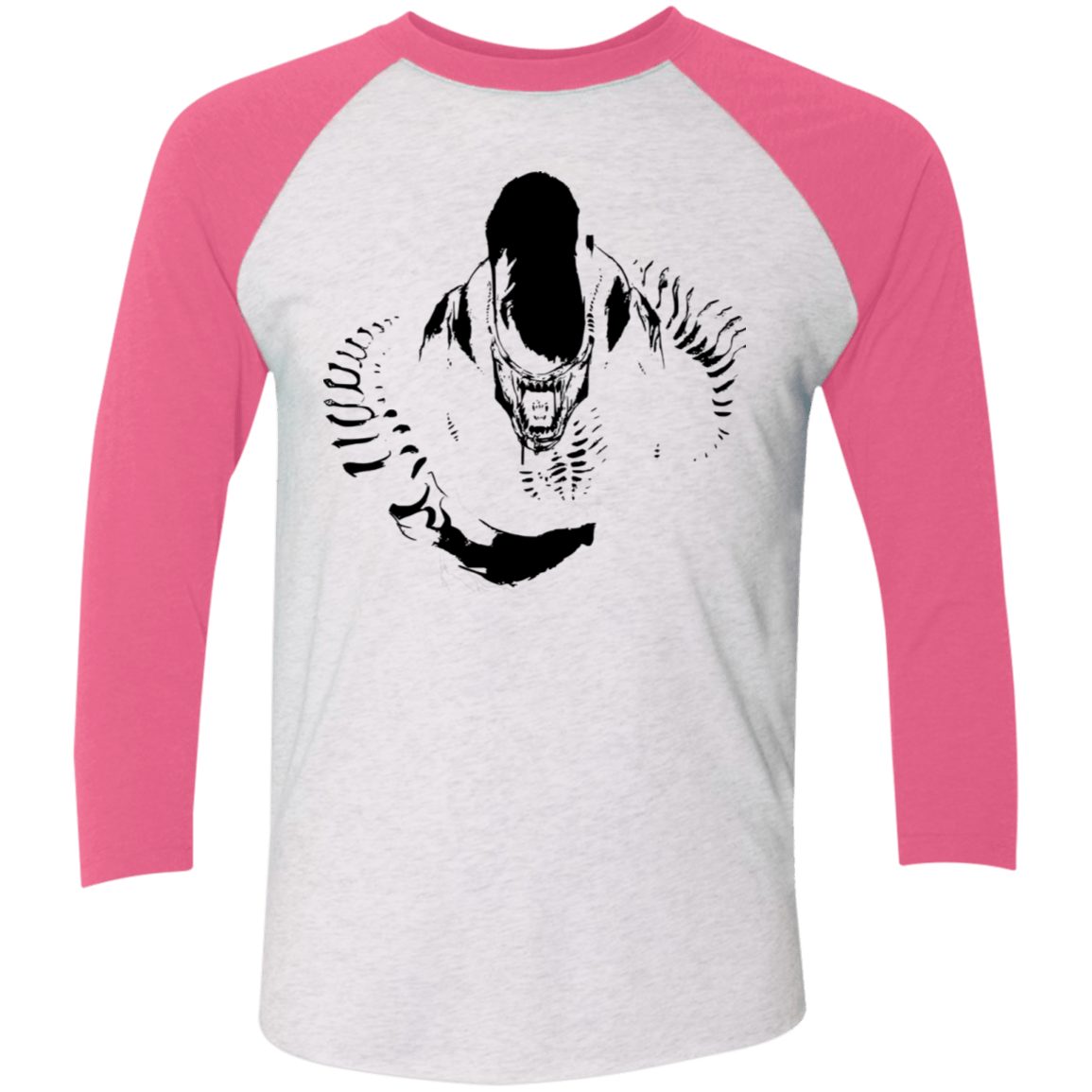 T-Shirts Heather White/Vintage Pink / X-Small Run Men's Triblend 3/4 Sleeve