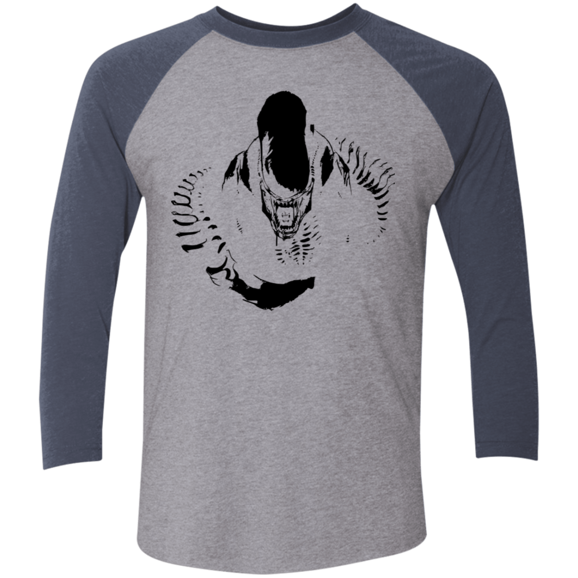 T-Shirts Premium Heather/Vintage Navy / X-Small Run Men's Triblend 3/4 Sleeve