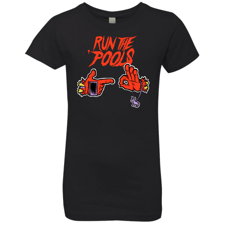 T-Shirts Black / YXS Run the Pools Girls Premium T-Shirt