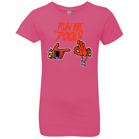 T-Shirts Hot Pink / YXS Run the Pools Girls Premium T-Shirt