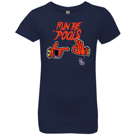 T-Shirts Midnight Navy / YXS Run the Pools Girls Premium T-Shirt