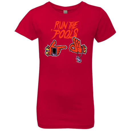 T-Shirts Red / YXS Run the Pools Girls Premium T-Shirt